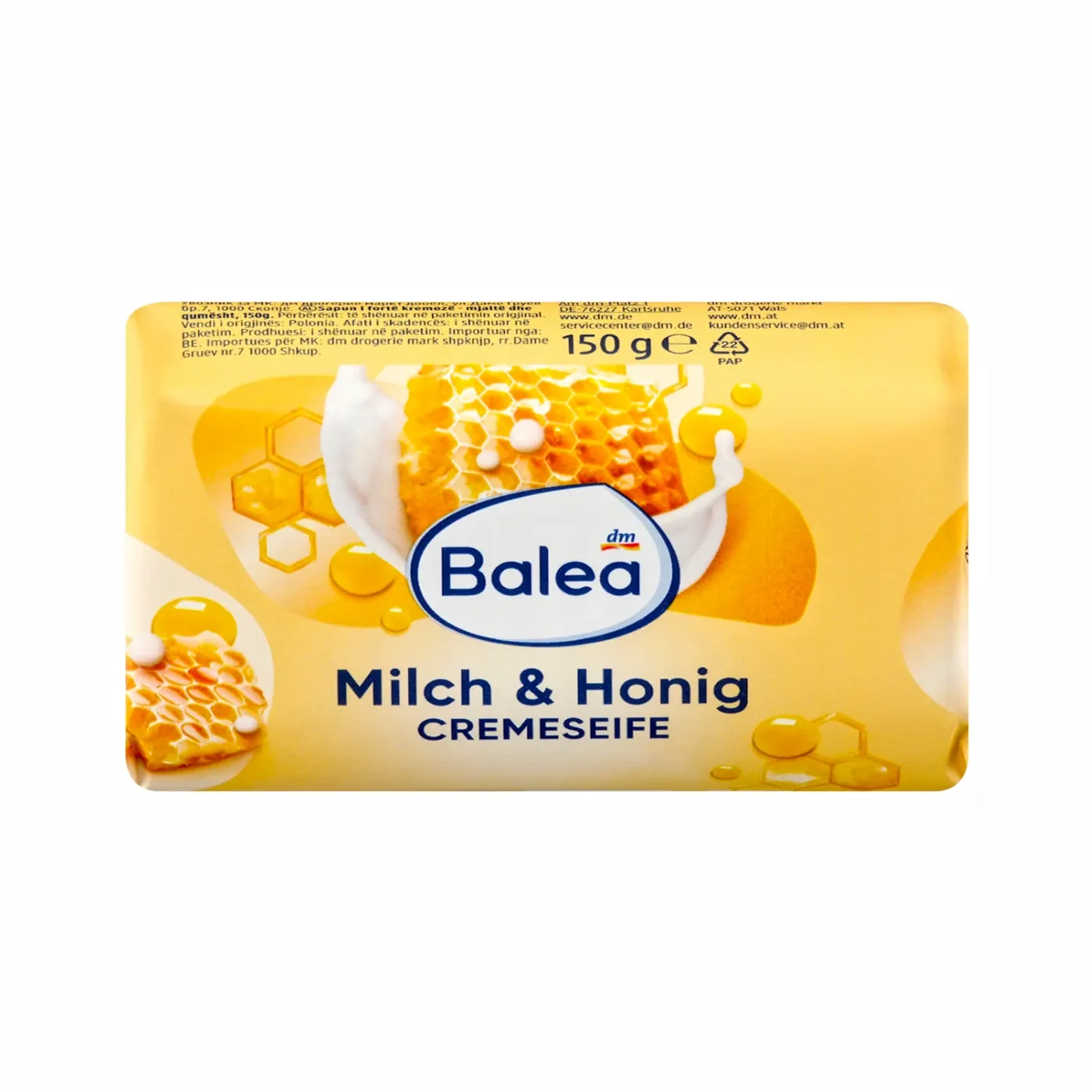 Savon crème Lait & Miel 150g