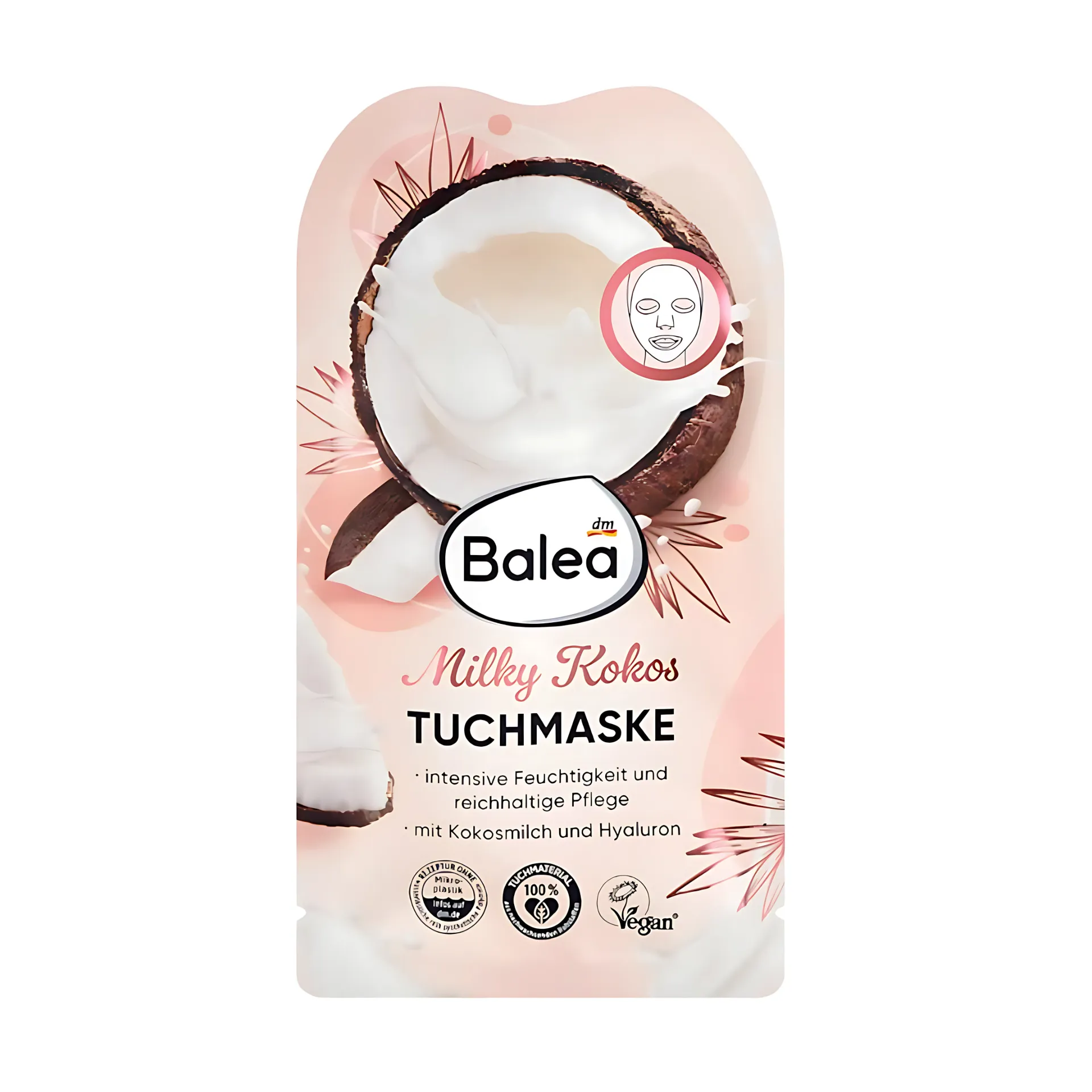 Balea Masque en feuille Milky Kokos - 1 St