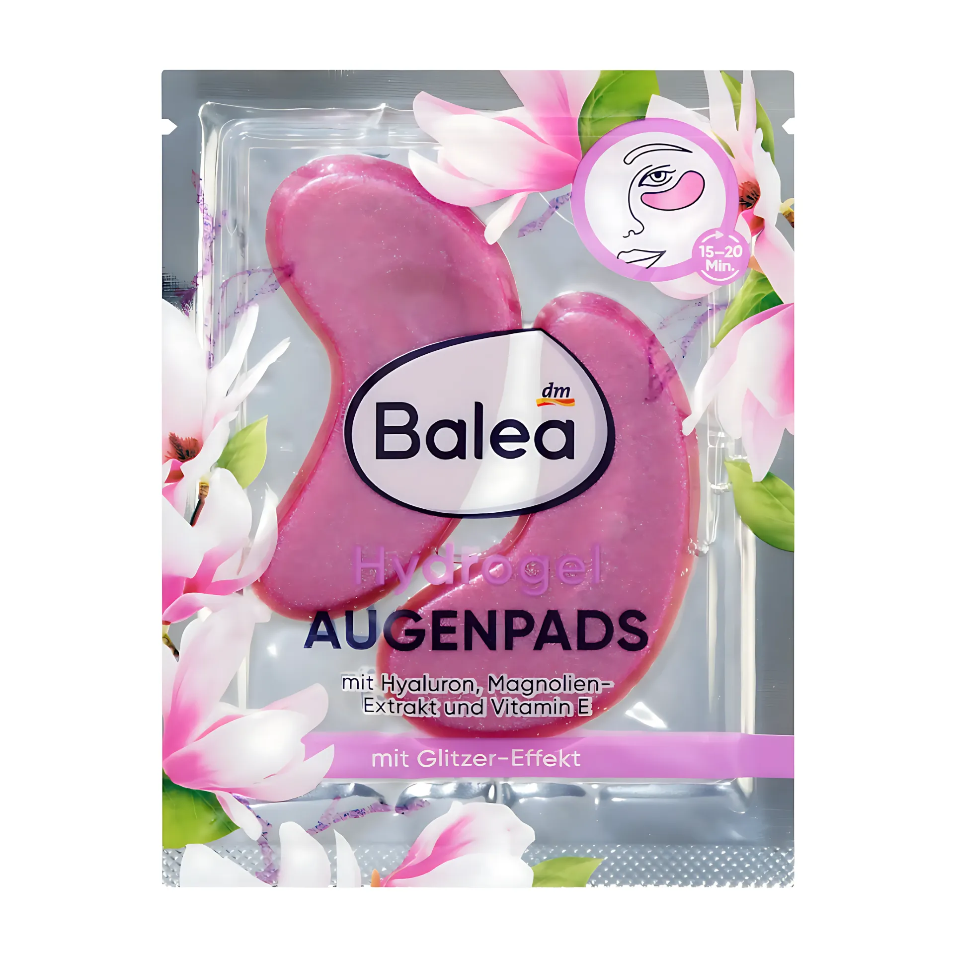 Balea Patchs pour les yeux en hydrogel Glitzer (1 paire) - 2 pièces
