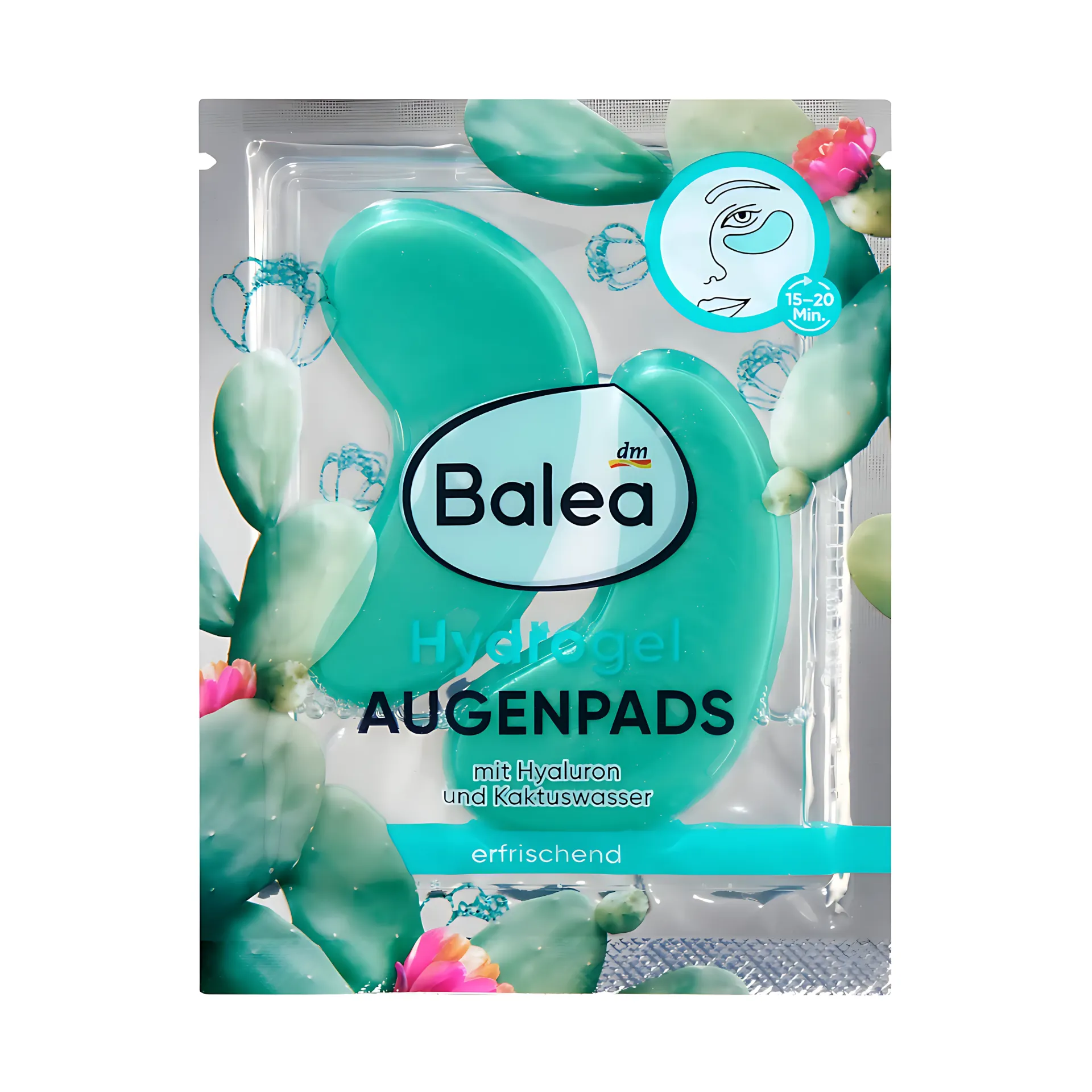 Patchs pour les yeux Hydrogel à l'eau de cactus (1 paire)