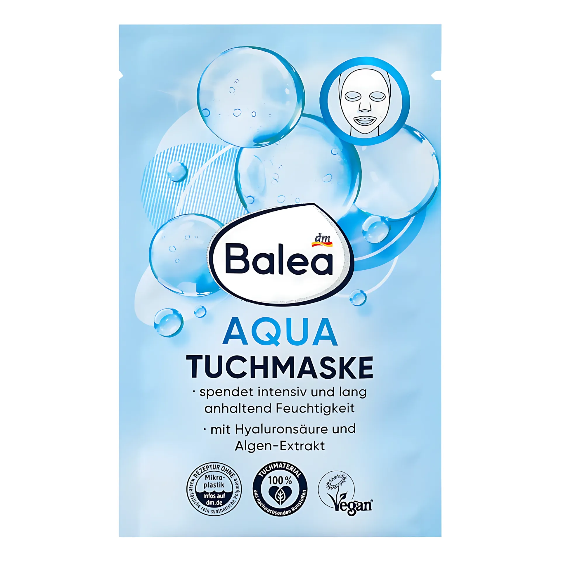 Balea Masque en feuille Aqua 1 pièce