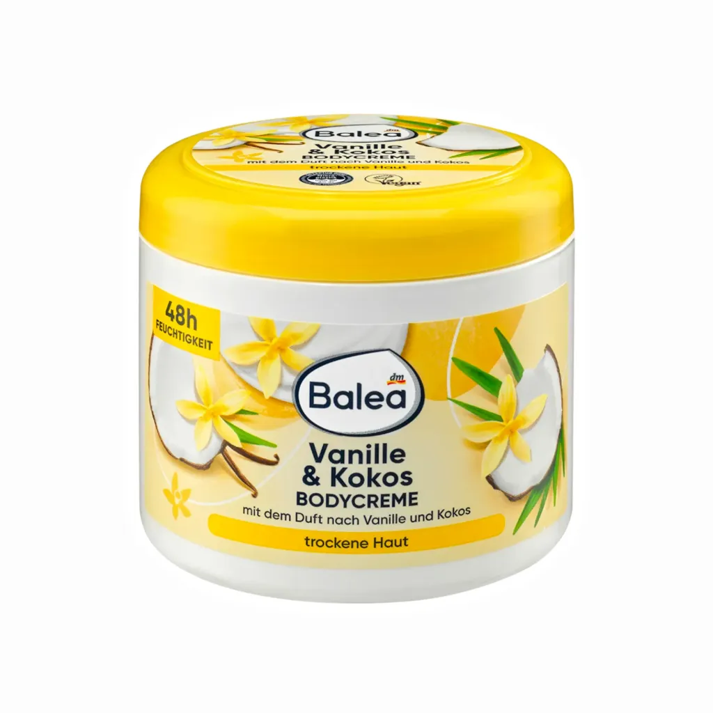[725278] Balea Crème pour le corps vanille et noix de coco 500ml