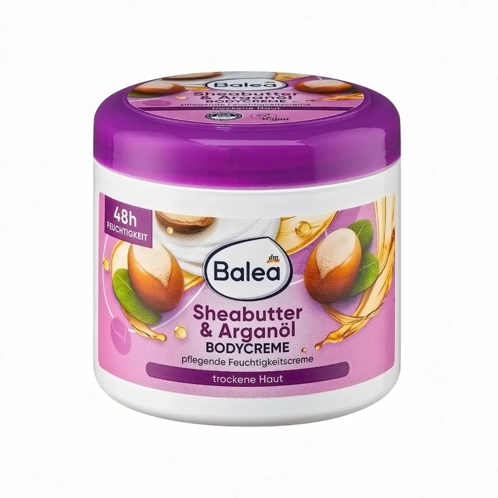 [725285] Balea Crème pour le corps au beurre de karité et à l'huile d'argan 500ml